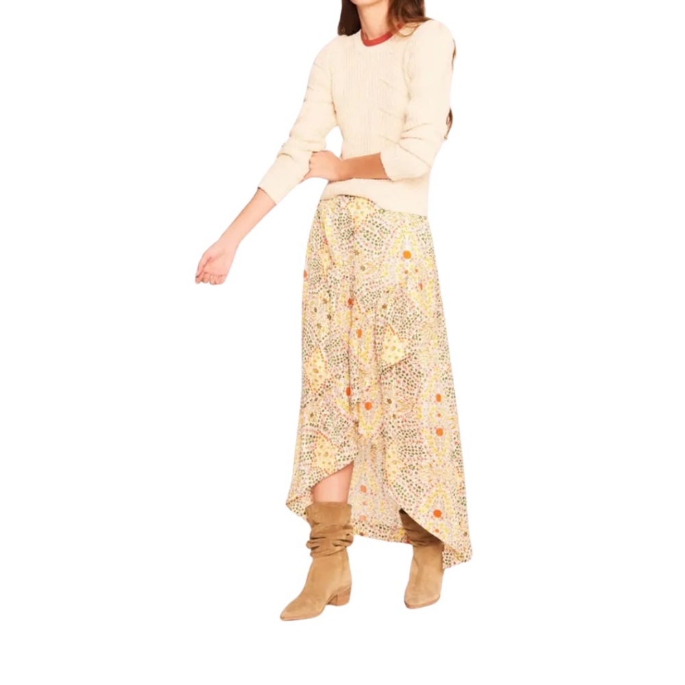 ba&sh
Hall Floral Print High/Low Skirt 🌼